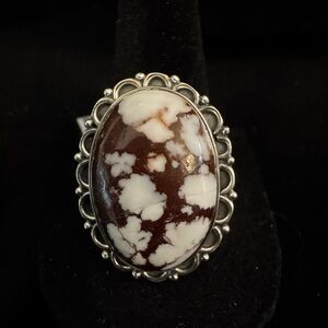 Elegant sterling Silver and wild horse Ring